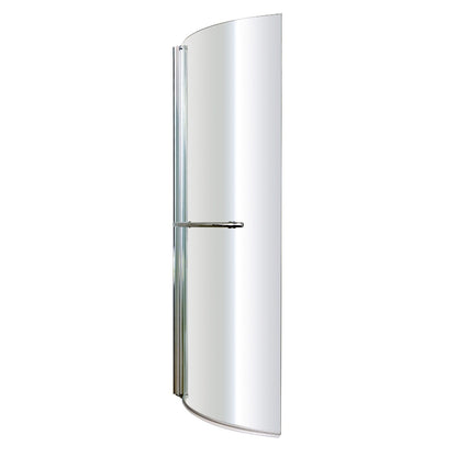 Fairford 6mm P Shaped Shower Bath Screen with Rail