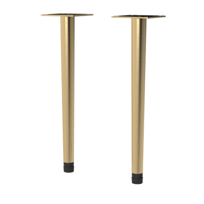Fairford Decorative Brushed Brass Leg Set for Wall Hung Vanity Units (Optional)