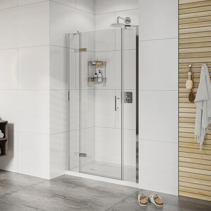 Fairford Pro 8 1400 x 800mm Frameless 8mm Hinged Door Enclosure with 2 Inline Panels