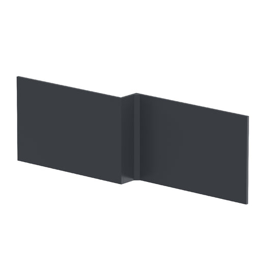 Fairford Satin Anthracite 1700mm L Shaped Bath Panel