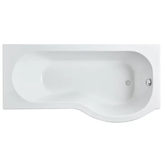 Fairford 1600 x 850mm Right Hand P Shaped Shower Bath