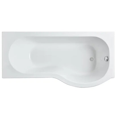 Fairford 1600 x 850mm Right Hand P Shaped Shower Bath