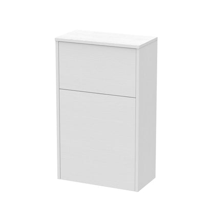 Fairford Anika 500mm White Woodgrain WC Unit