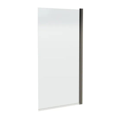 Fairford 6mm Gunmetal Square Hinged Bath Screen