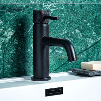 Fairford Element 7 Matt Black Basin Mixer