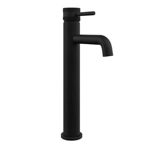 Fairford Element 7 Matt Black High Rise Basin Mixer