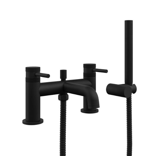 Fairford Element 7 Matt Black Bath Shower Mixer
