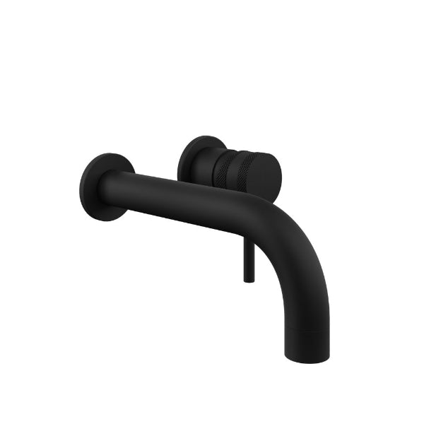 Fairford Element 7 Matt Black Wall Mounted Basin Mixer
