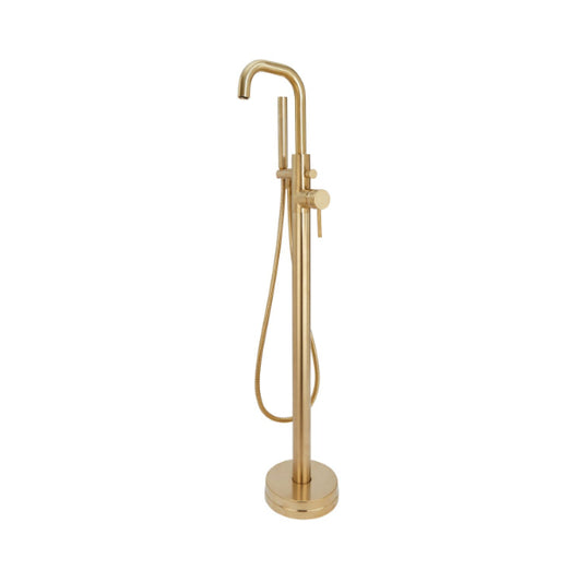 Fairford Element 7 Brushed Brass Freestanding Bath Shower Mixer