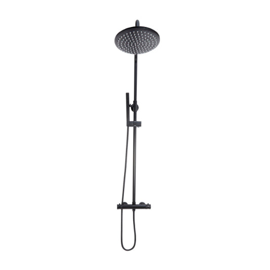 Fairford Element 7 Matt Black Exposed Shower Kit