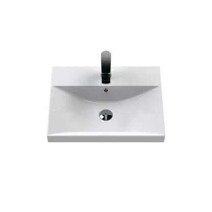 Fairford Finesse 500mm Satin Green Wall Hung 2-Drawer Vanity Unit