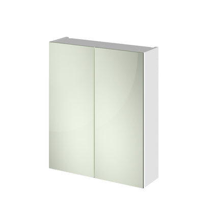 Fairford Aspri 2 600mm Gloss White Mirror Unit
