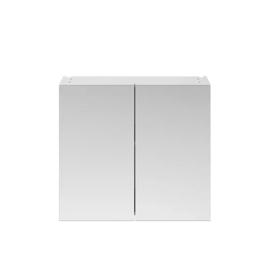 Fairford Union 800mm White Gloss Double Door Mirror Cabinet