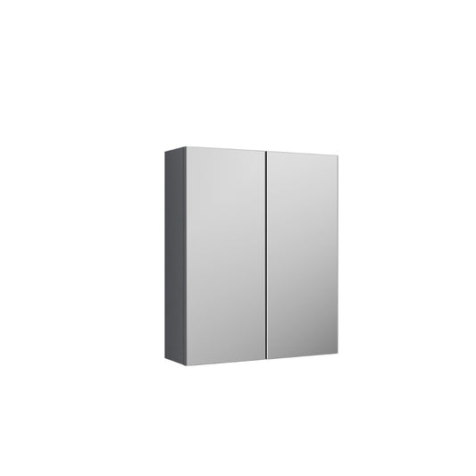 Fairford Aspri 2 600mm Light Gloss Grey Mirror Unit