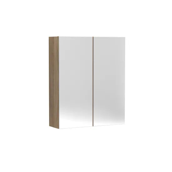 Fairford Union 600mm Bleached Oak Double Door Mirror Unit
