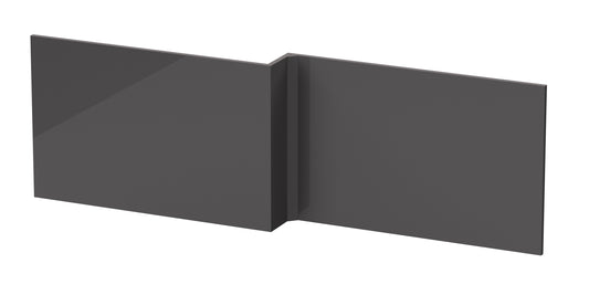 Fairford MDF Grey Gloss 1700mm L Shape Side Panel