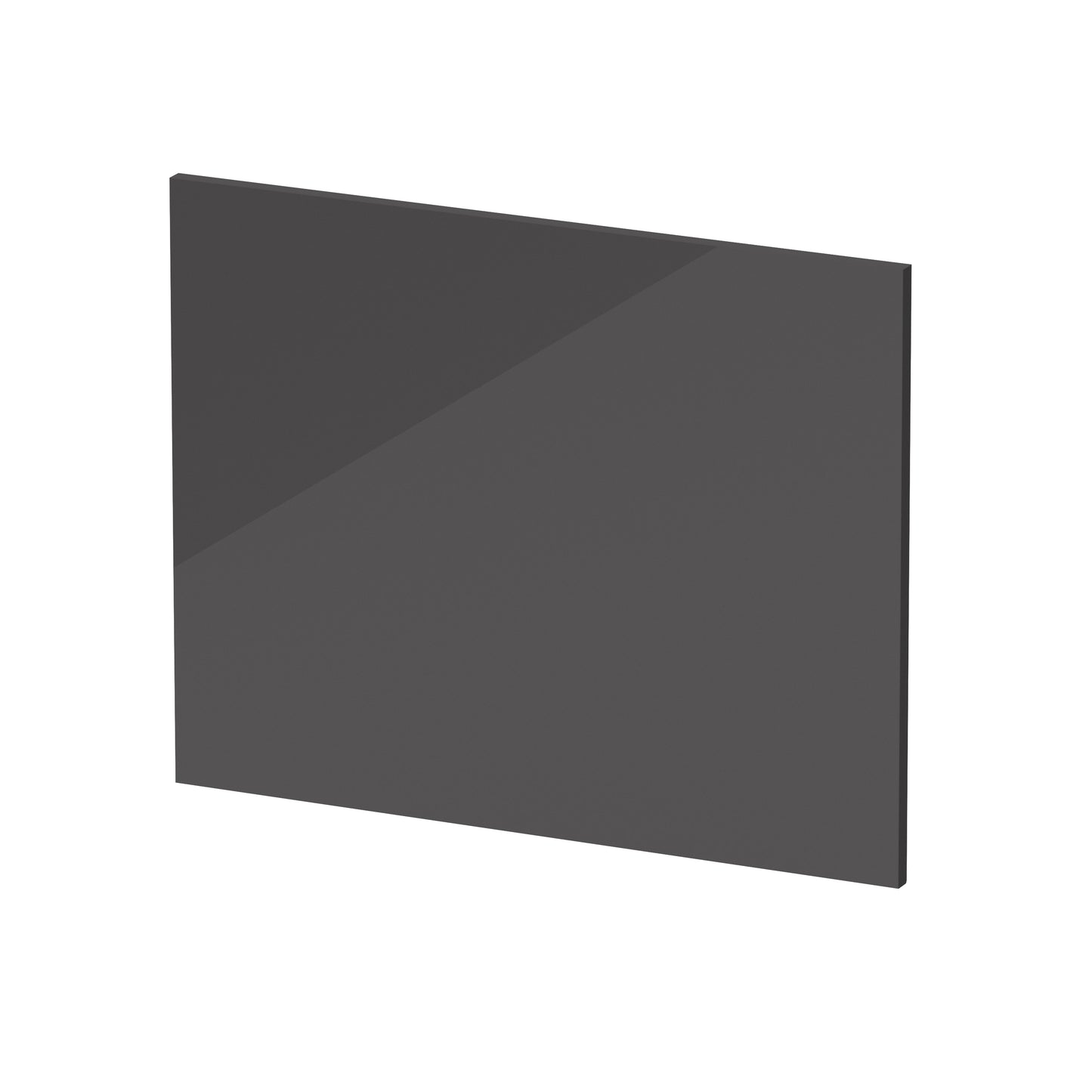Fairford MDF Grey Gloss End Panel, 700mm