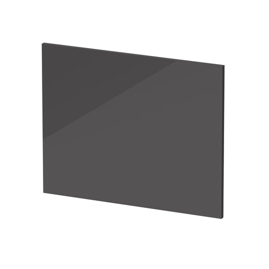Fairford MDF Grey Gloss End Panel, 700mm