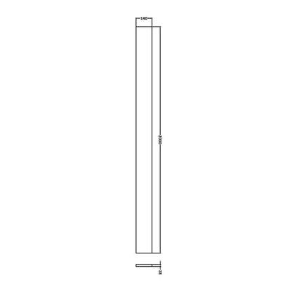 Fairford Union 2000mm Grey Gloss Plinth