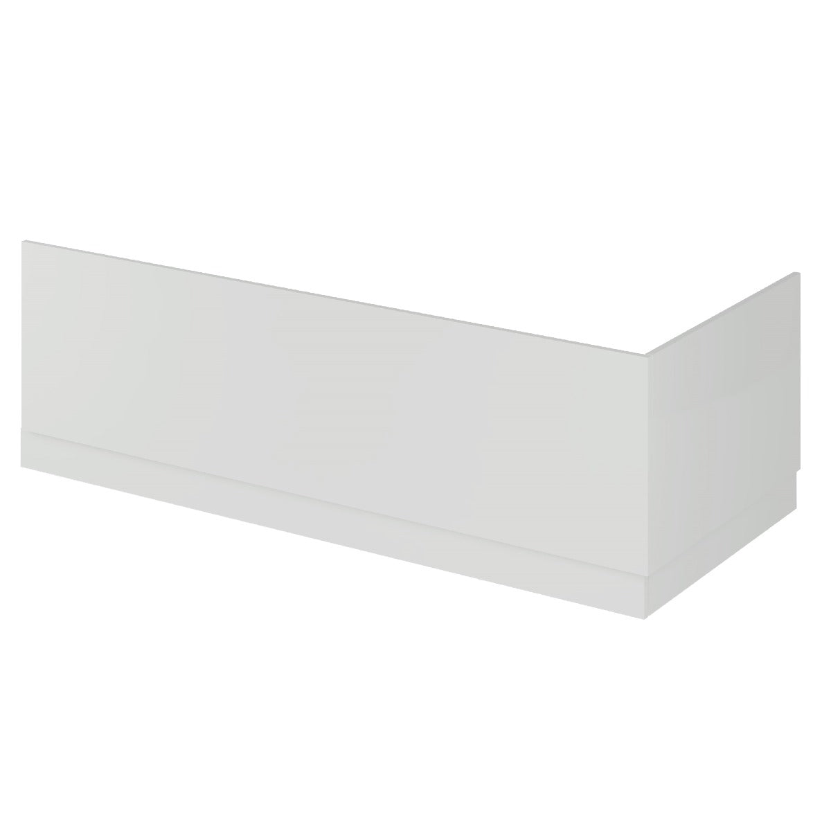 Fairford Light Gloss Grey 750mm Bath End Panel with Plinth