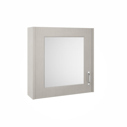 Fairford Leith 600mm Soft Grey Single Door Mirror Unit