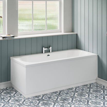 Fairford Ordo 1700 x 750mm Double Ended Straight Bath, 0TH