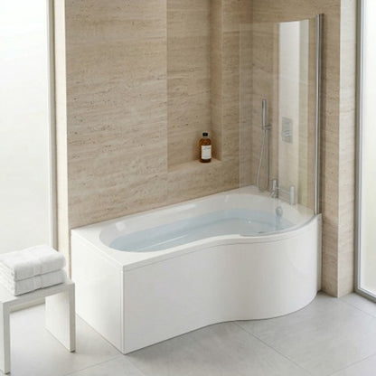 Fairford 1700 x 850 RH P Shape Bath with Screen and Panel