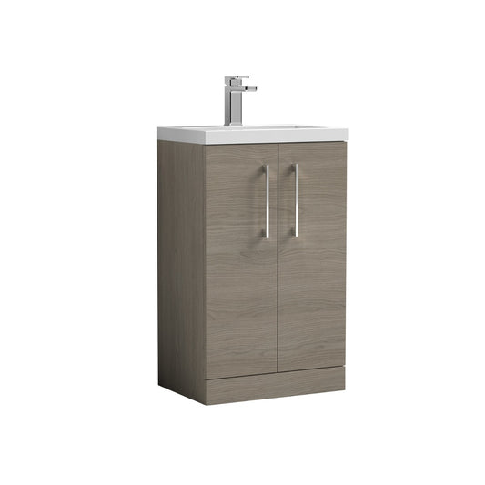 Fairford Aspri 2 500mm Solace Oak Floor Standing Vanity Unit
