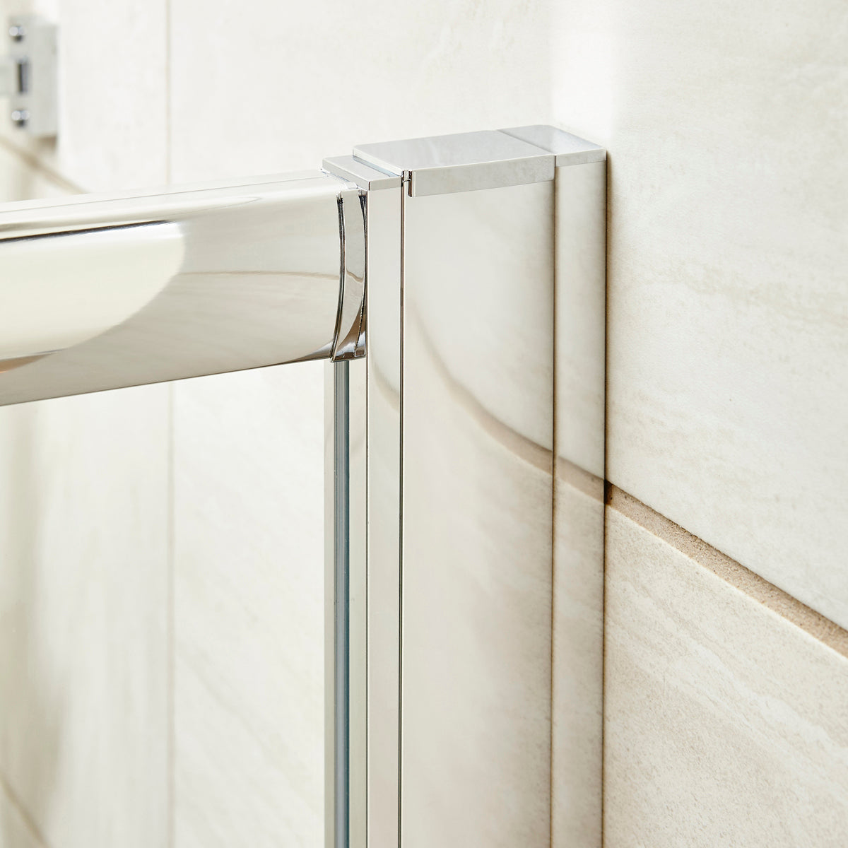Fairford Chrome Extension Profile for 8mm Shower Doors