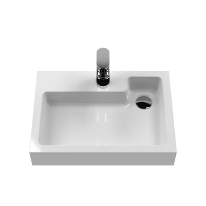 Fairford Carnation 500mm Charcoal Woodgrain 2 in 1 WC Unit & Basin