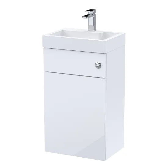 Fairford White 500mm 2 in 1 WC Unit and Basin Set