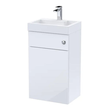 Fairford White 500mm 2 in 1 WC Unit and Basin Set