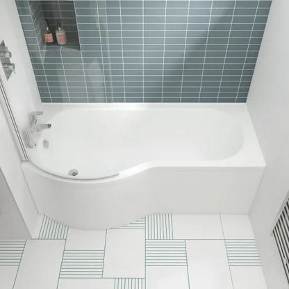 Fairford 1700 x 850mm Left Hand P Shaped Shower Bath