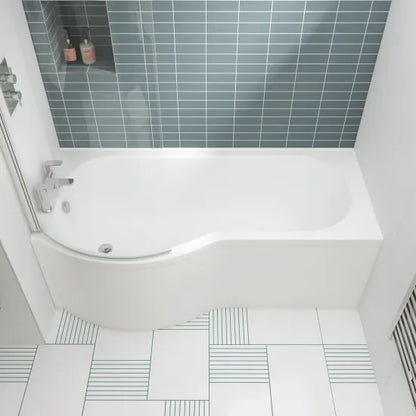 Fairford 1500 x 850mm Right Hand P Shaped Shower Bath
