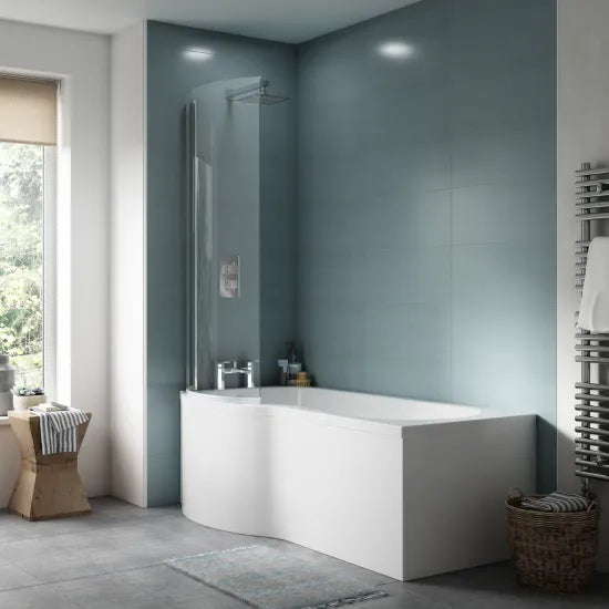 Fairford 1600 x 850mm Left Hand P Shaped Shower Bath