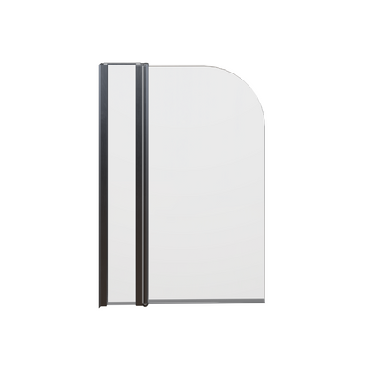 Rivato Milano 1800 x 800mm Bath with Radius Screen with Fixed Screen