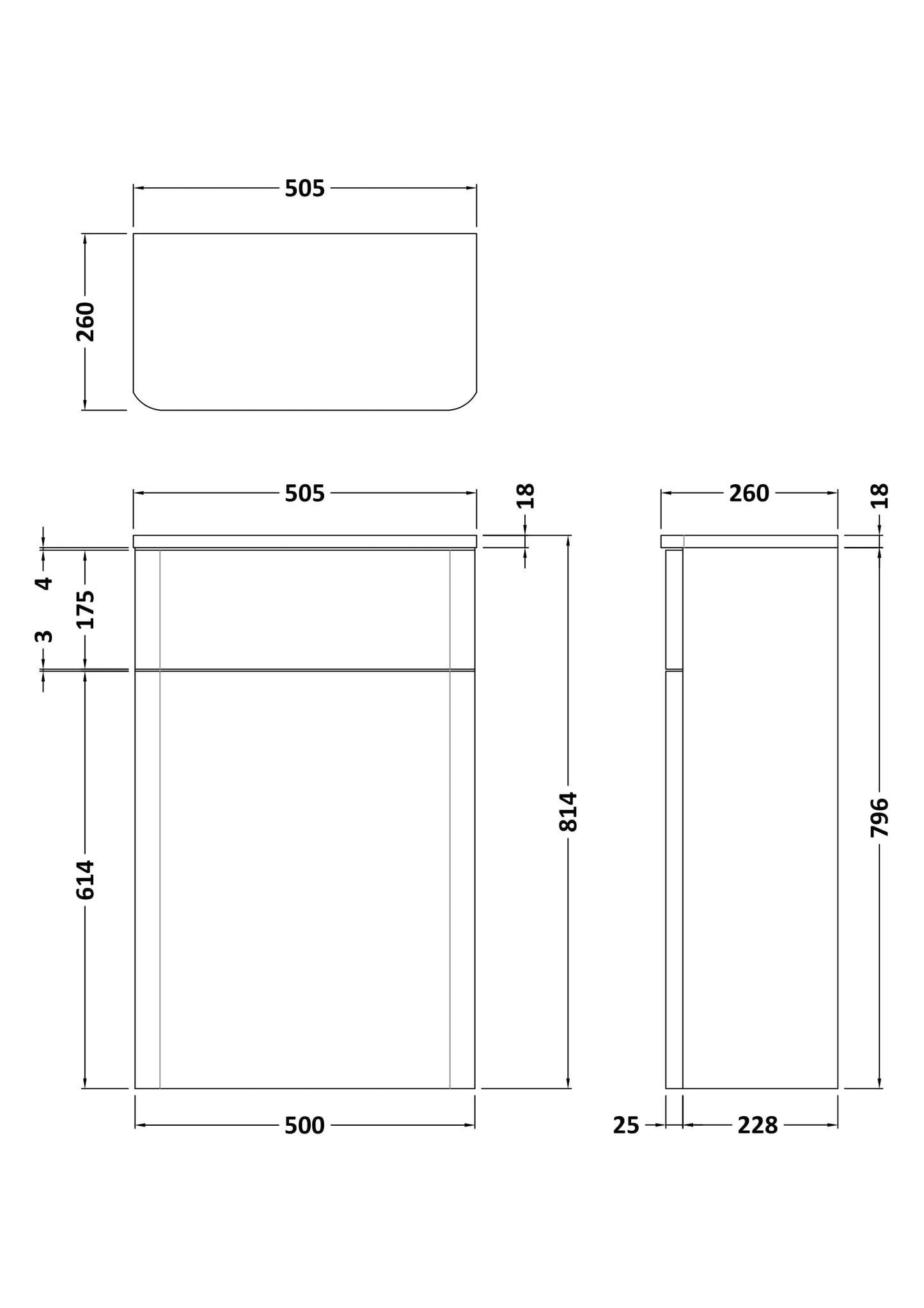 Fairford Crayo 600mm Gloss White Wall Hung Vanity Unit