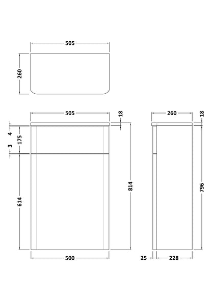 Fairford Crayo 600mm Gloss White Wall Hung Vanity Unit