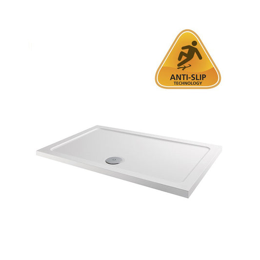 Fairford 900 x 800mm Antislip Rectangular Shower Tray