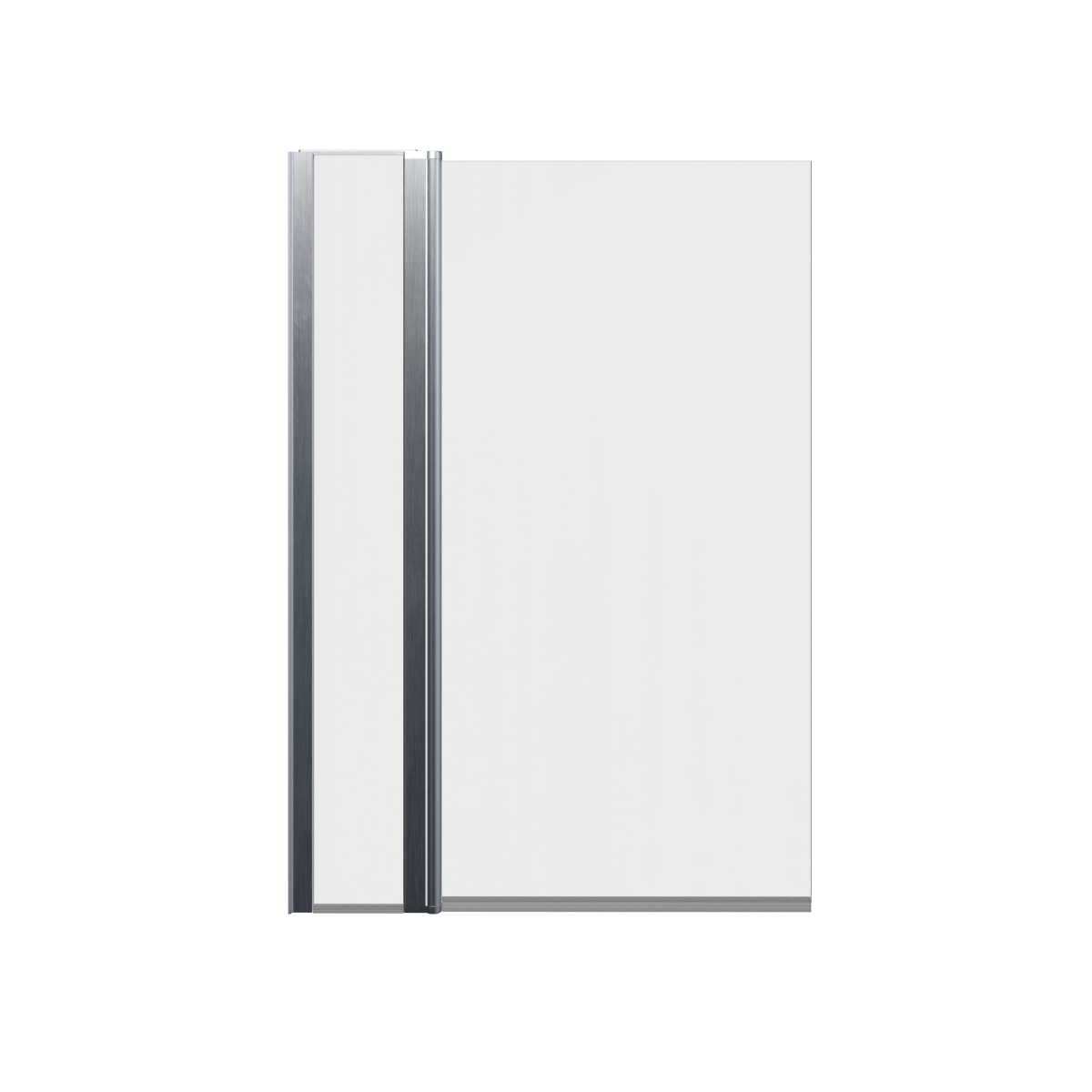 Rivato Milano 1700 x 750mm Bath with Rectangular Screen with Fixed Panel