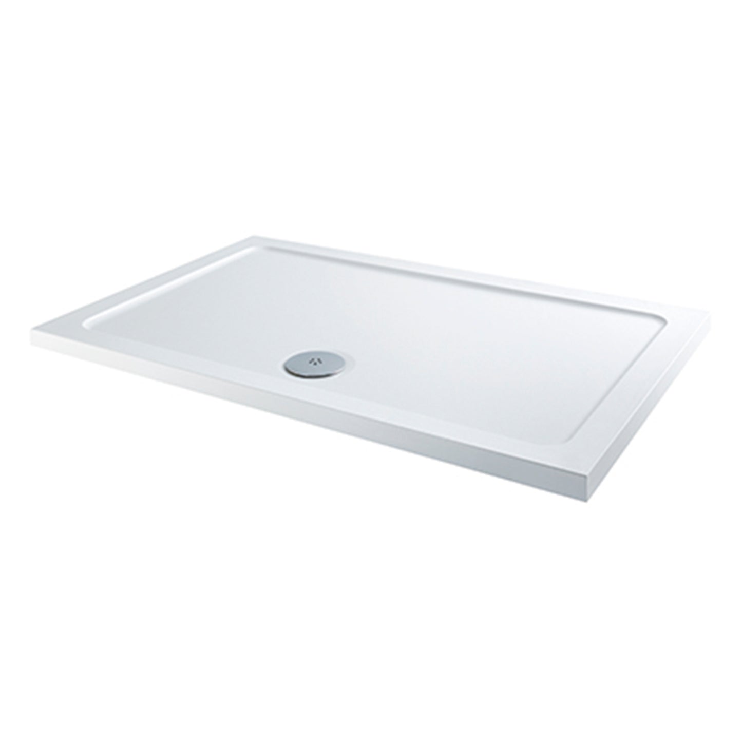 Dezine SolidStone 1600 x 900mm Rectangular Shower Tray with Waste