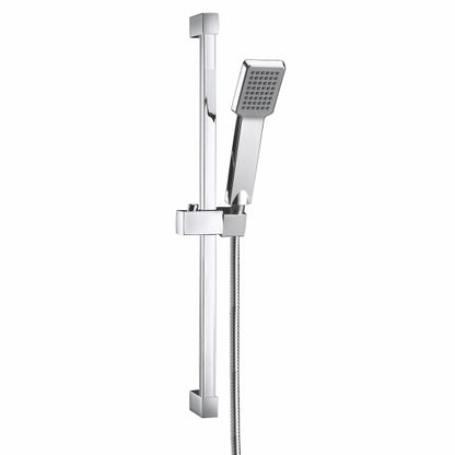 Fairford Square Riser Rail Kit - Chrome