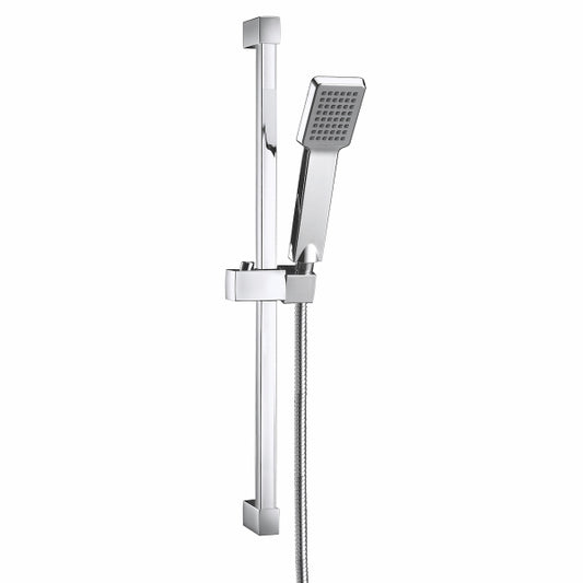 Fairford Square Riser Rail Kit - Chrome