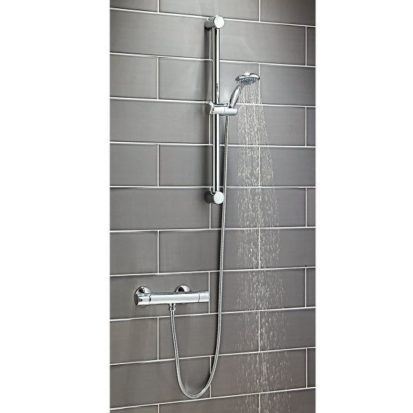 Fairford Round Riser Rail Kit - Chrome