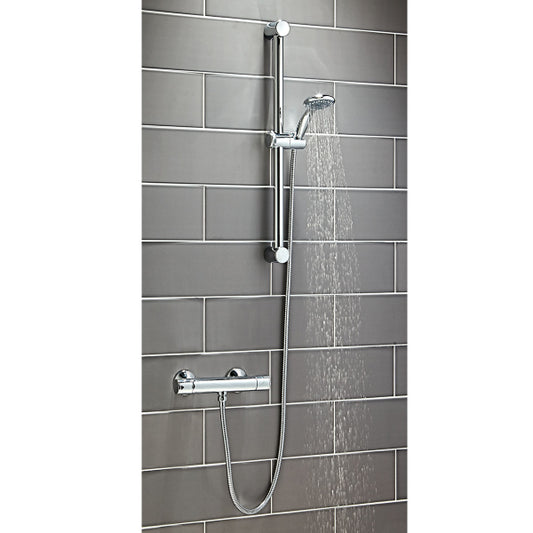 Fairford Round Riser Rail Kit - Chrome