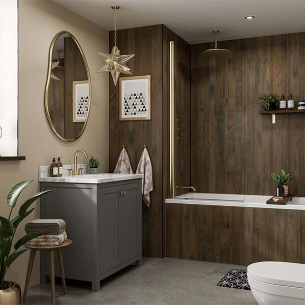 Hydraset Salvaged Plank Elm 1200 x 2400 Square Edge Wall Panel