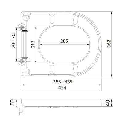 Fairford Relay Soft Close Toilet Seat