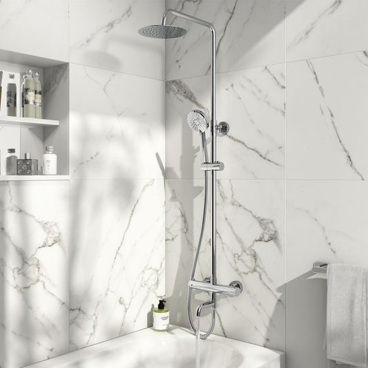 Fairford Partis Chrome Exposed Shower Kit