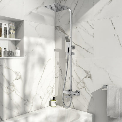 Fairford Block Exposed Shower Kit with Bath Filler