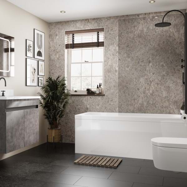 Hydraset Siena Marble 1200 x 2400 Square Edge Wall Panel